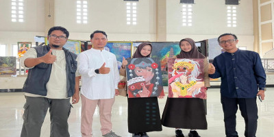 Karya Siswa MAN 2 Ciamis Dipamerkan dalam Pameran Seni Lukis Galuh “Sasujana Kala”